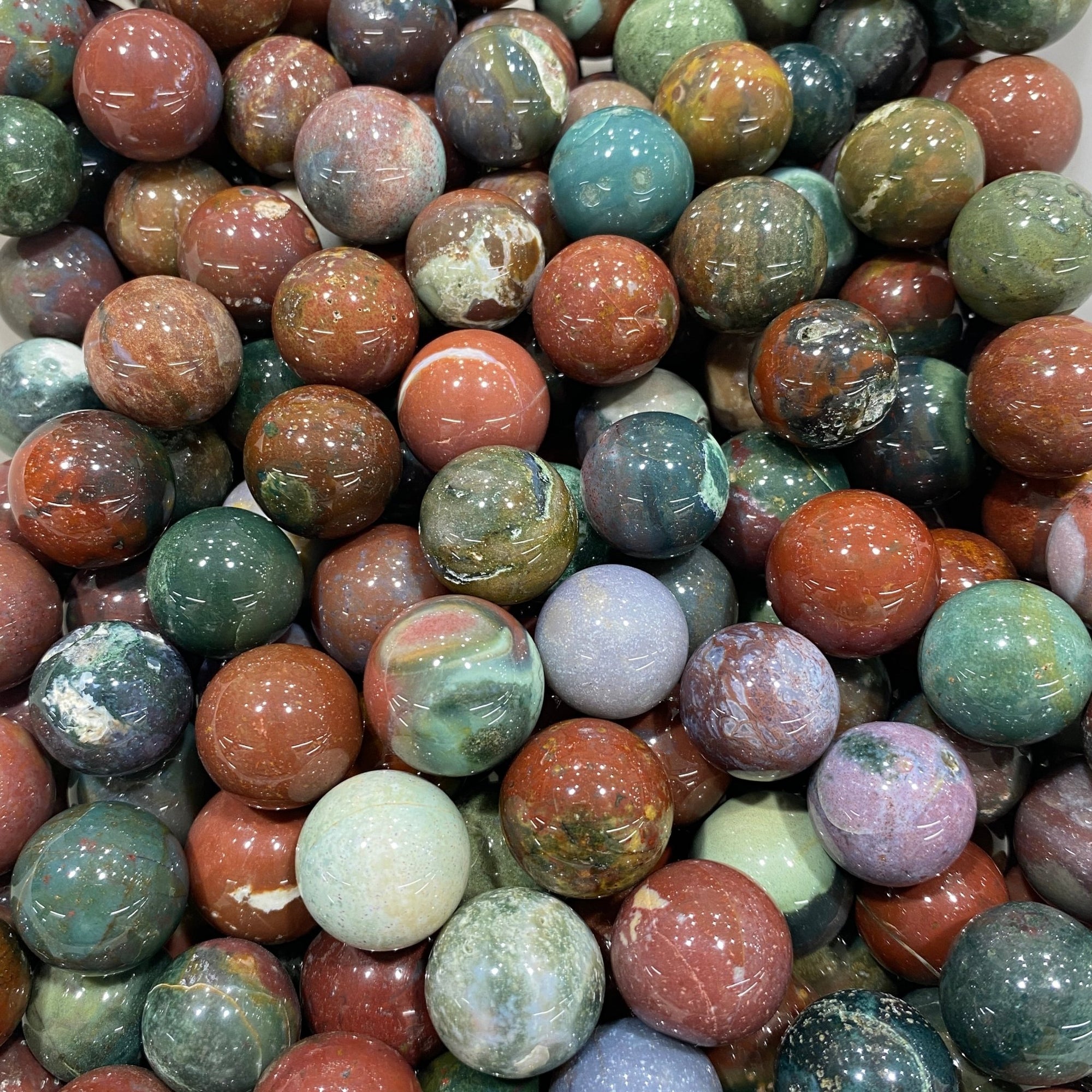 Ocean Jasper Mini Sphere - RockZ Sourcing Hub
