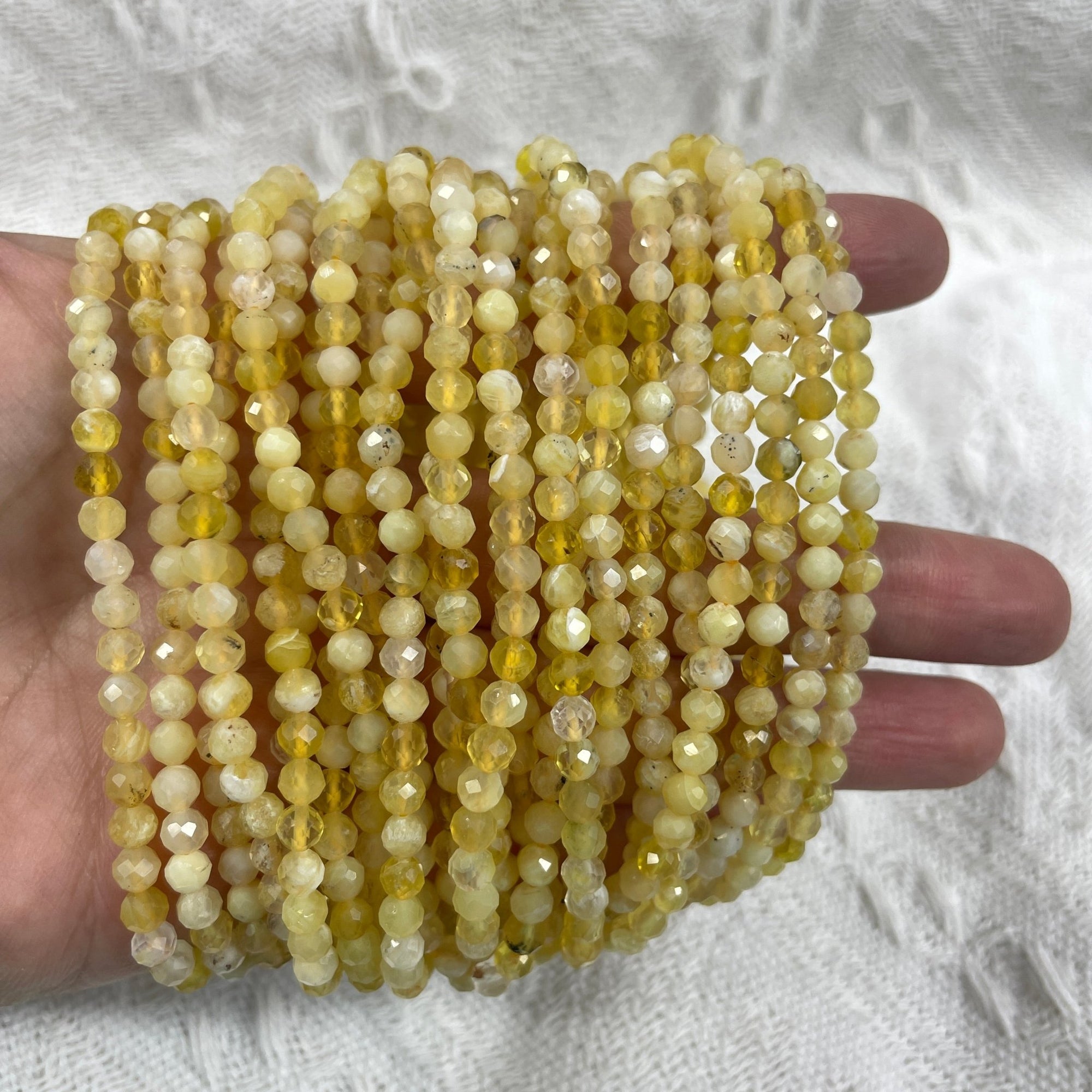 Opal Faceted Bead Stretch Bracelet - RockZ Sourcing Hub