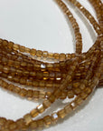 Orange Garnet Micro Faceted Cube Collar Necklace - RockZ Sourcing Hub
