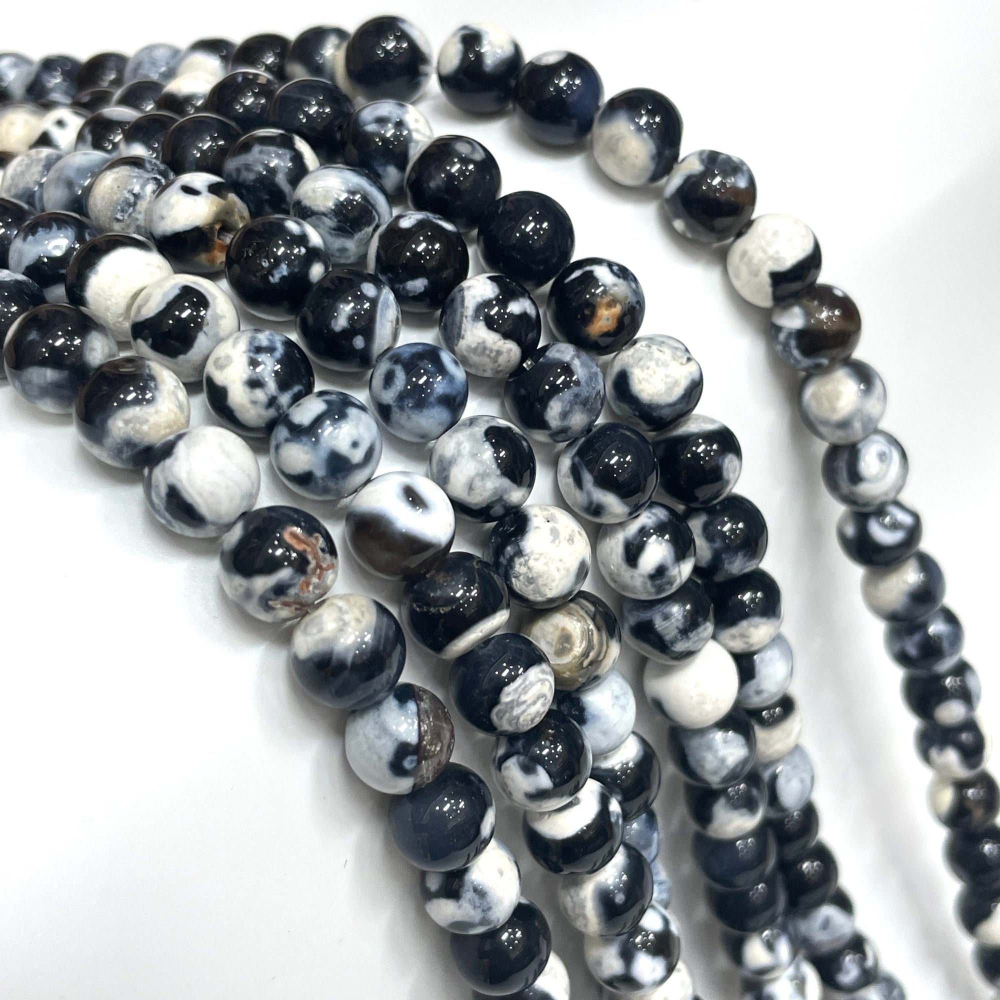 Orca Agate Bead Strand - RockZ Sourcing Hub