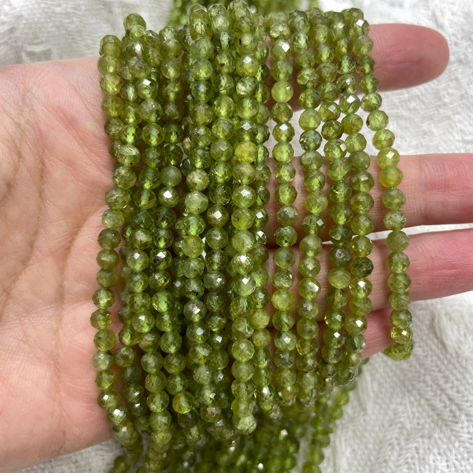 Peridot Faceted Bead Strand - RockZ Sourcing Hub