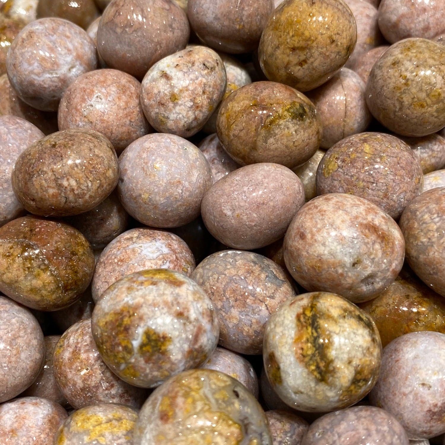Pink Agate Tumblestone - RockZ Sourcing Hub