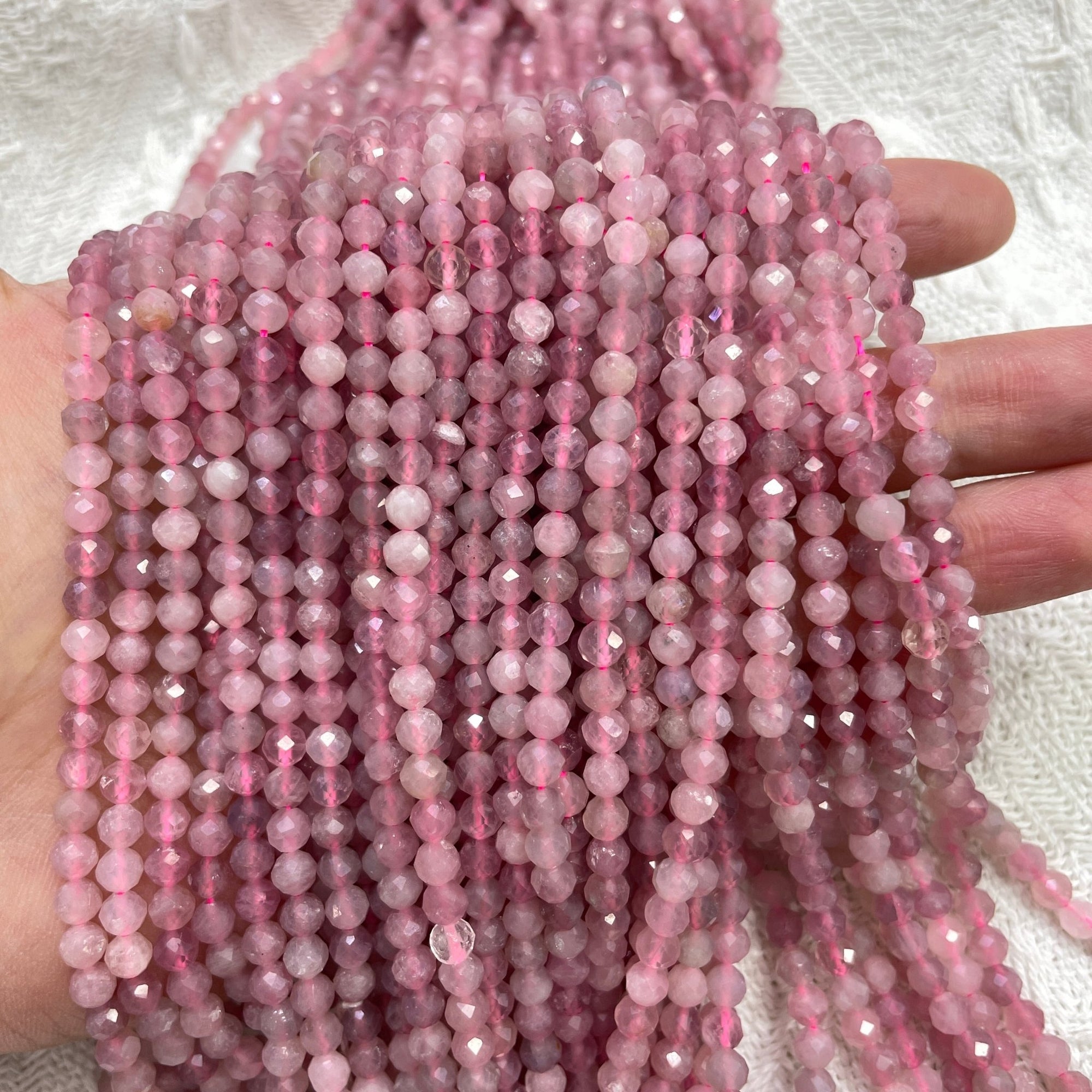 Pink Amethyst Faceted Bead Strand - RockZ Sourcing Hub