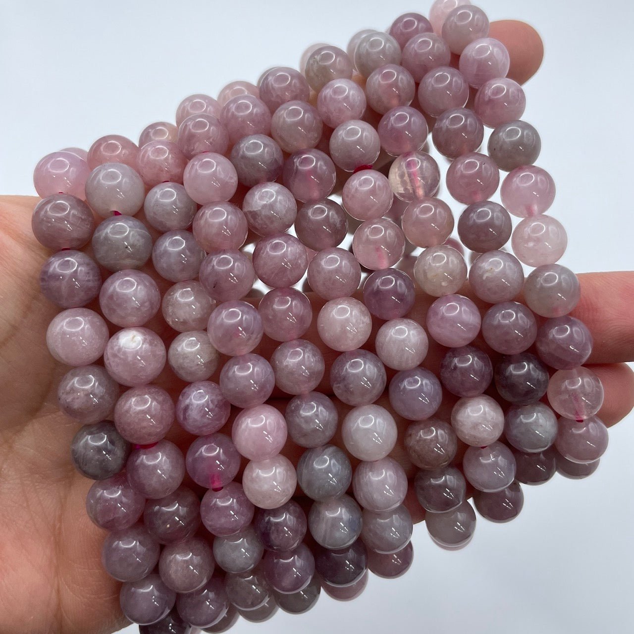 Pink Amethyst Round Bead Stretch Bracelet - Grade A - RockZ Sourcing Hub