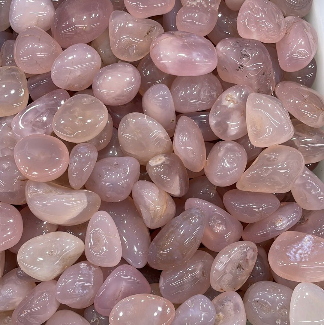 Pink Chalcedony Tumblestone - RockZ Sourcing Hub