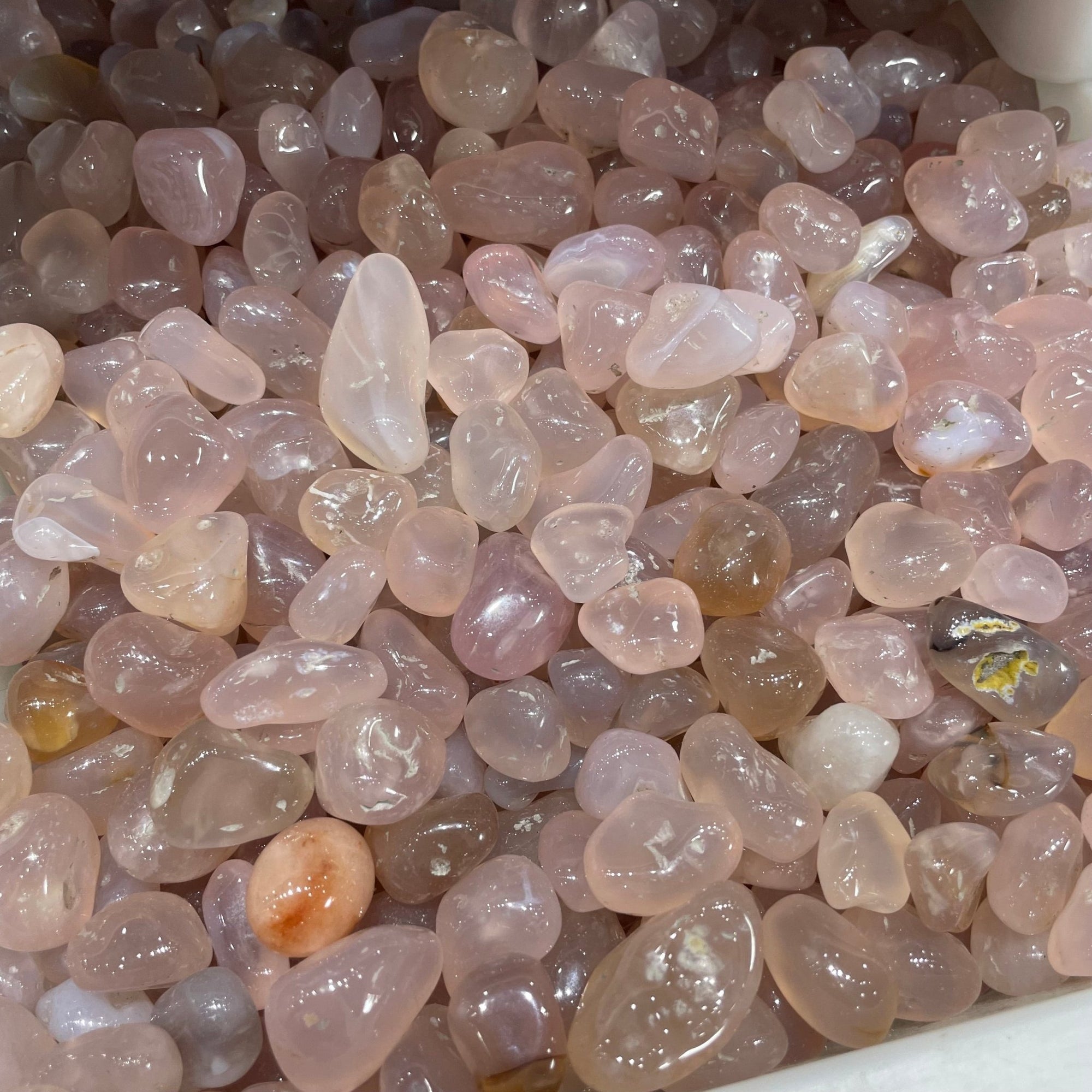 Pink Chalcedony Tumblestone - RockZ Sourcing Hub
