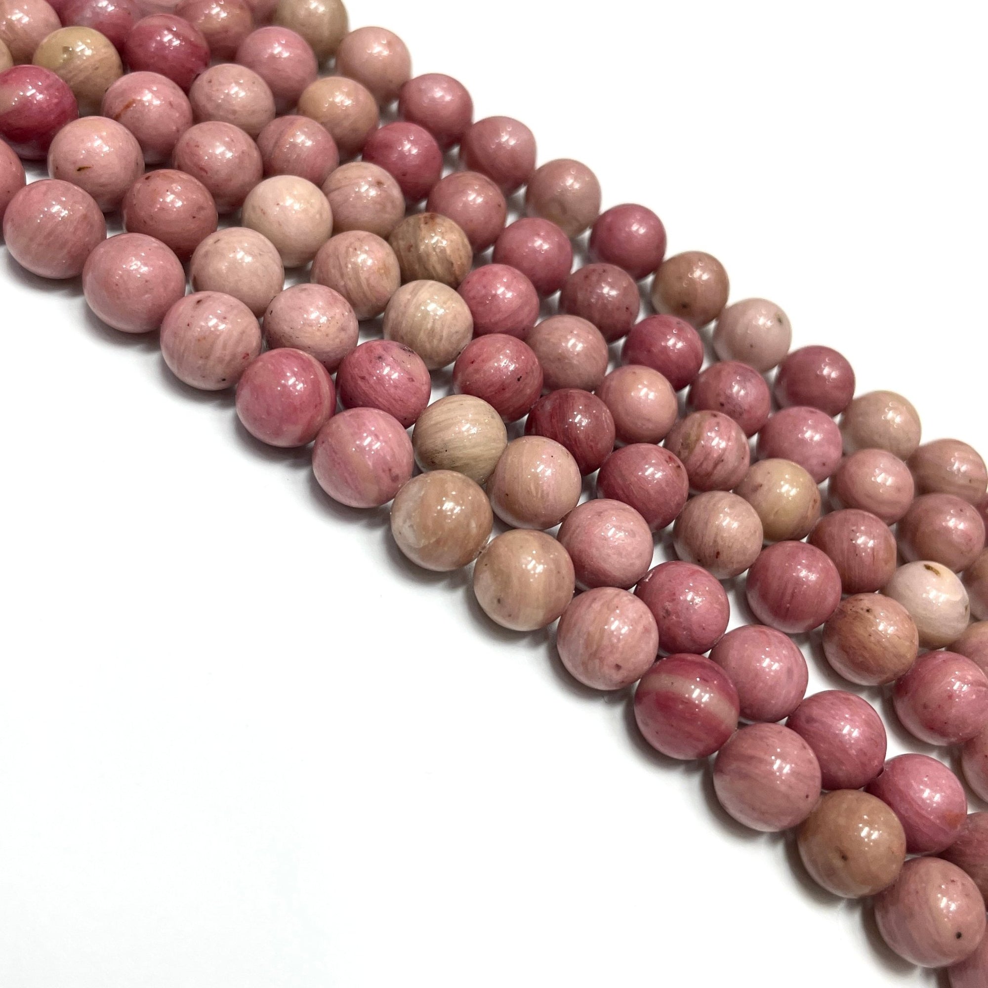 Pink Petrified Wood Bead Strand - RockZ Sourcing Hub