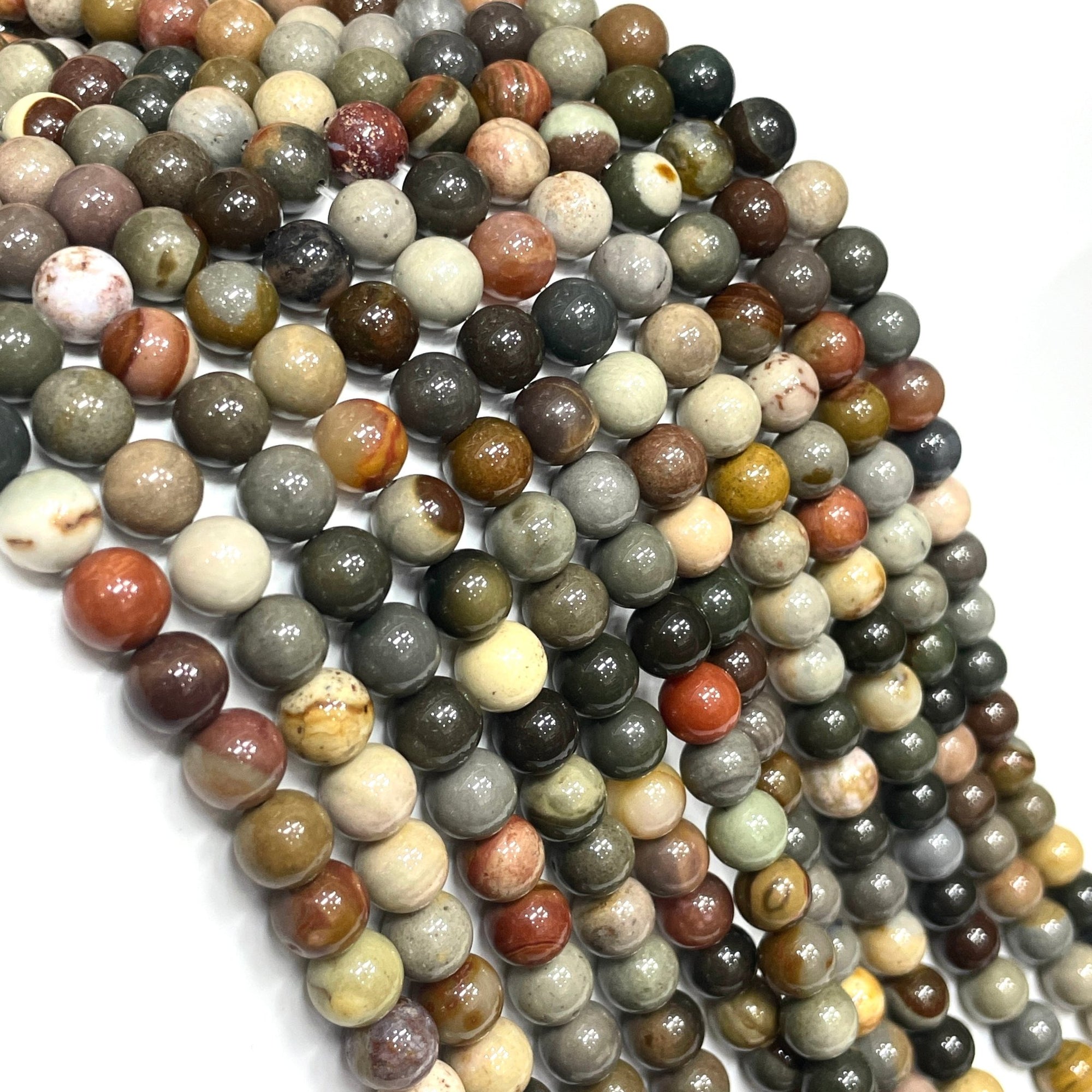 Polychrome Jasper Bead Strand - RockZ Sourcing Hub