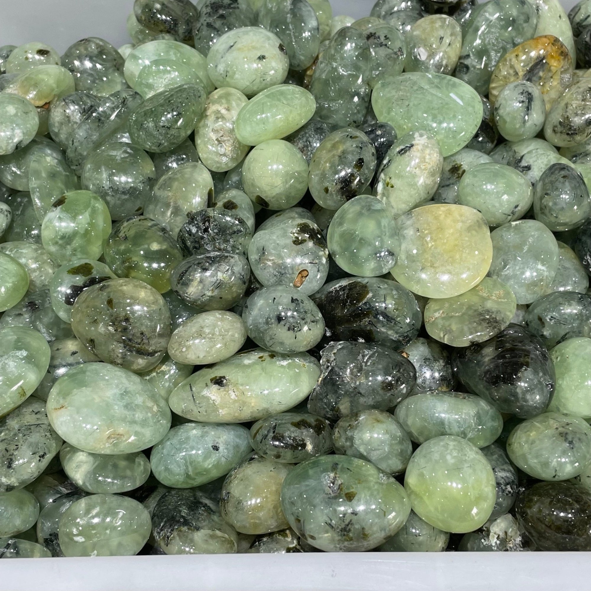 Prehnite Agate Tumblestone - RockZ Sourcing Hub