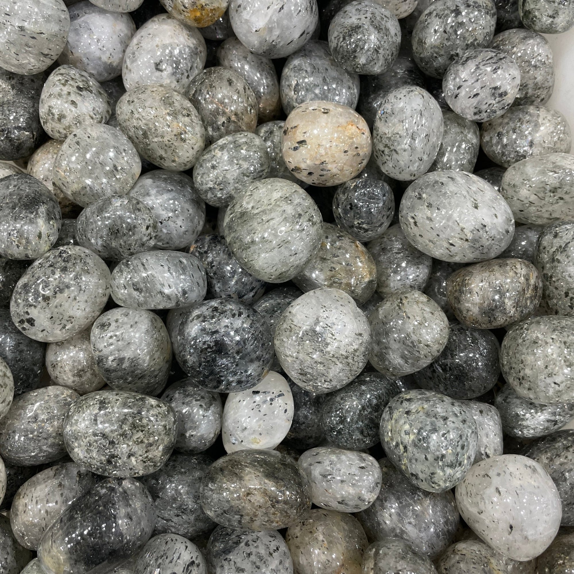 Quartz With Black Biotite/Mica Tumblestone - RockZ Sourcing Hub