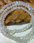 Rainbow Moonstone AAA Grade Round Bead Triple-wrap Stretch Bracelet - RockZ Sourcing Hub