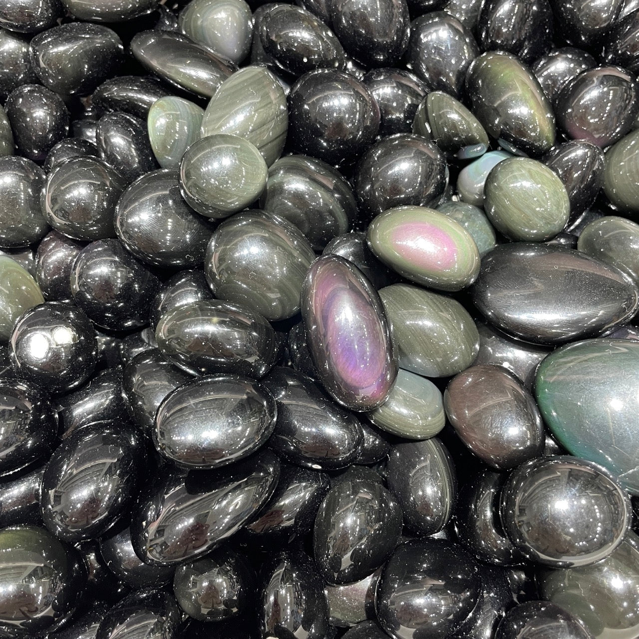 Rainbow Obsidian Tumblestone - RockZ Sourcing Hub