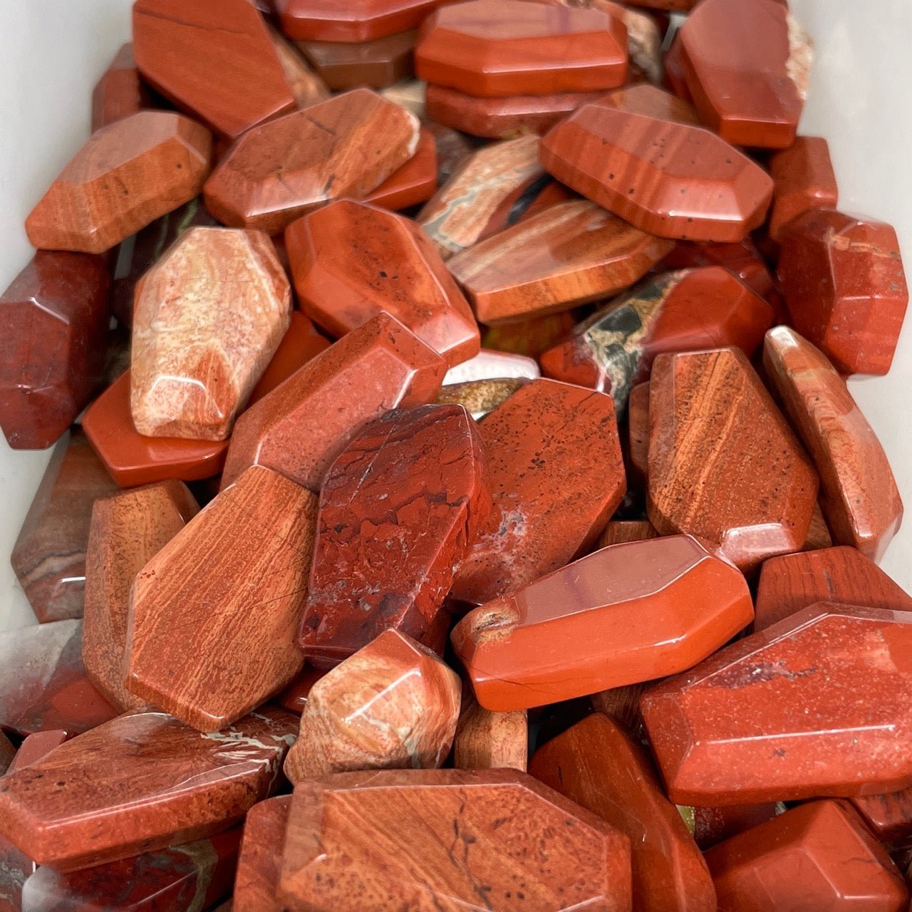 Red Jasper Coffin - RockZ Sourcing Hub