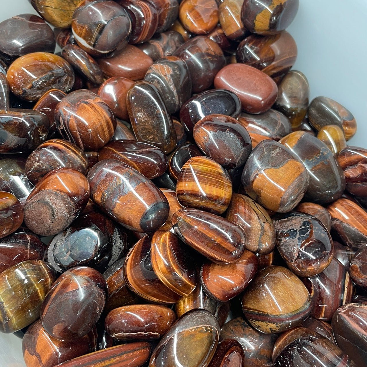 Red Tiger's Eye Tumblestone - RockZ Sourcing Hub
