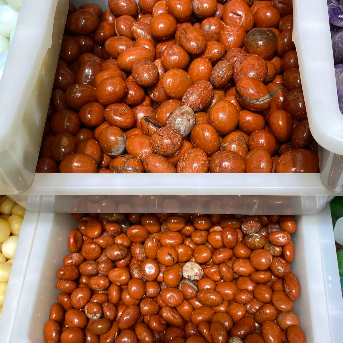 red jasper tumbled stone 2-3cm size 