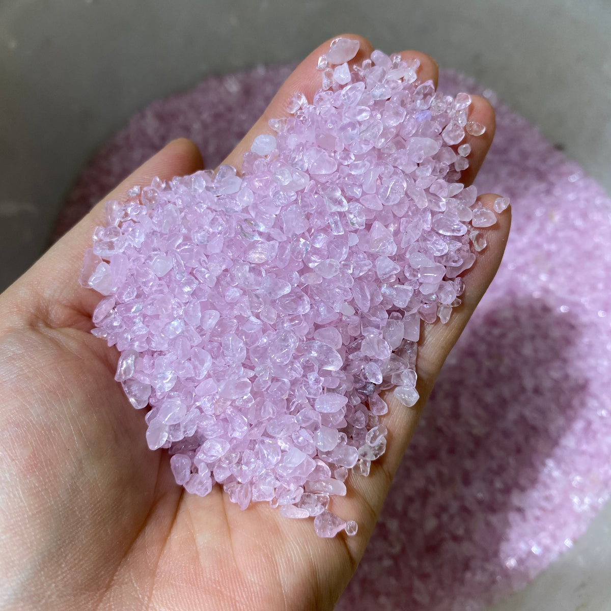 Rose Quartz Chips/Nuggets Color Enhanced - RockZ Sourcing Hub