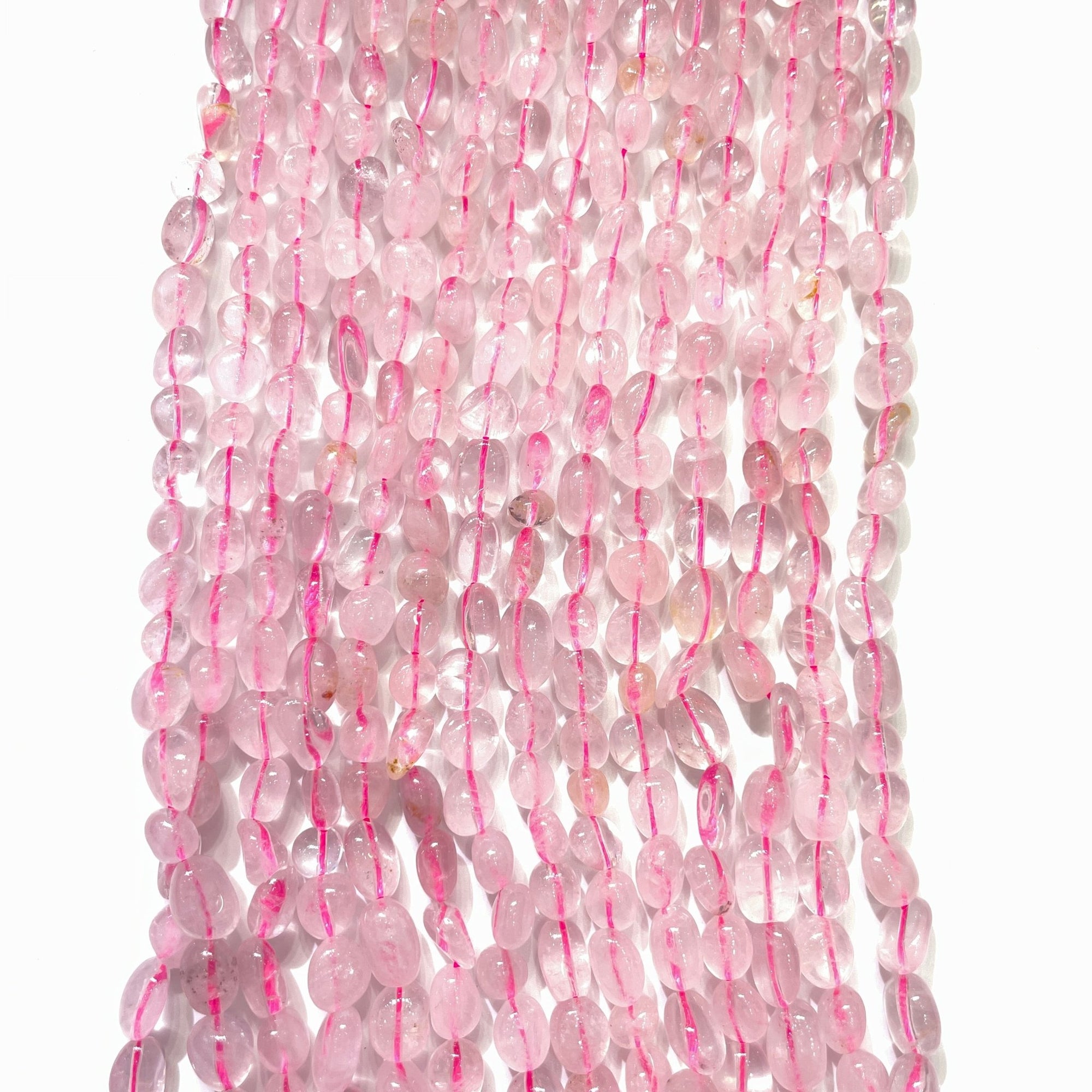 Rose Quartz Nugget Bead Strand - RockZ Sourcing Hub