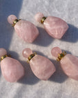 Rose Quartz/Clear Quartz Mini Perfume Bottle - RockZ Sourcing Hub