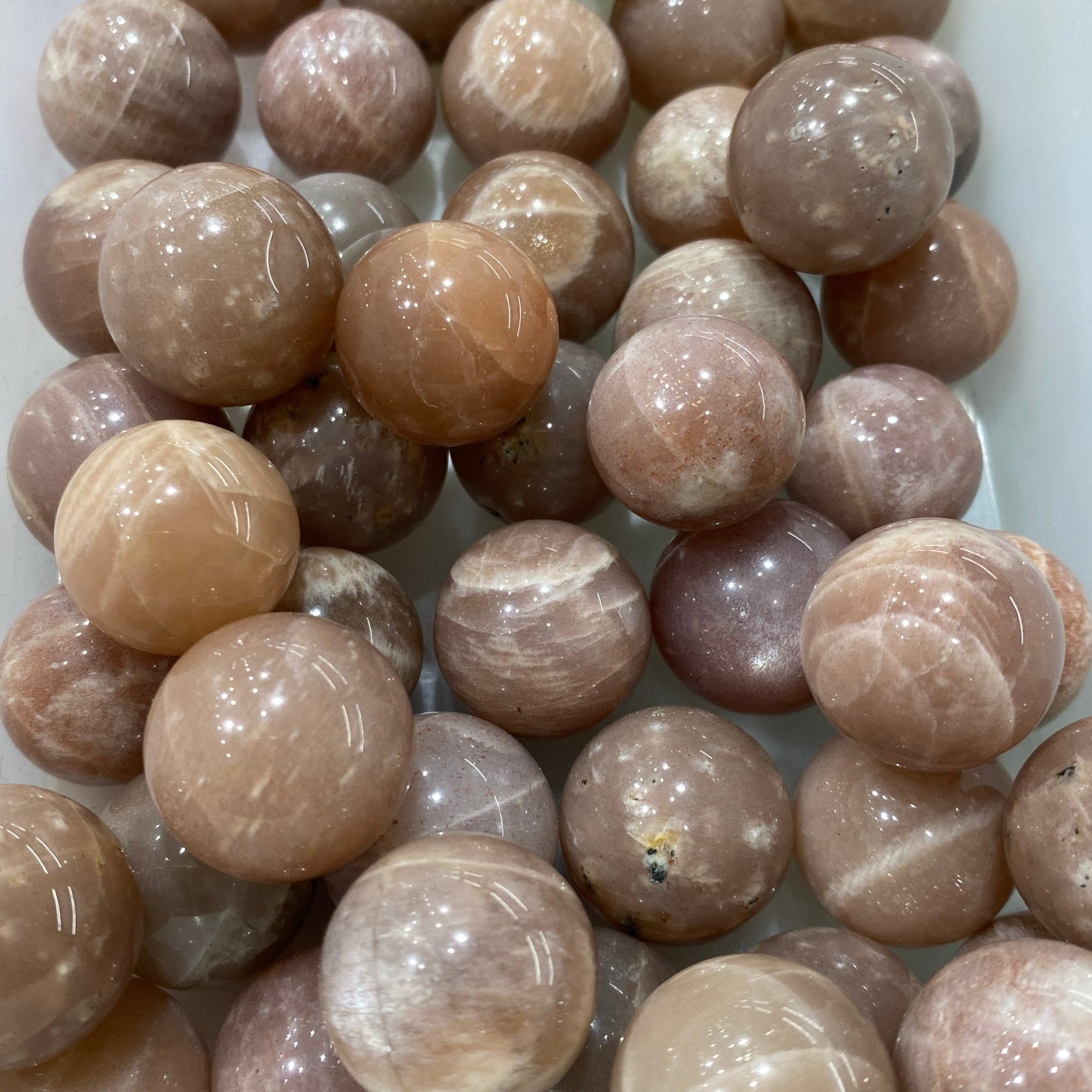 Rose Sunstone Mini Sphere - Grade A - RockZ Sourcing Hub