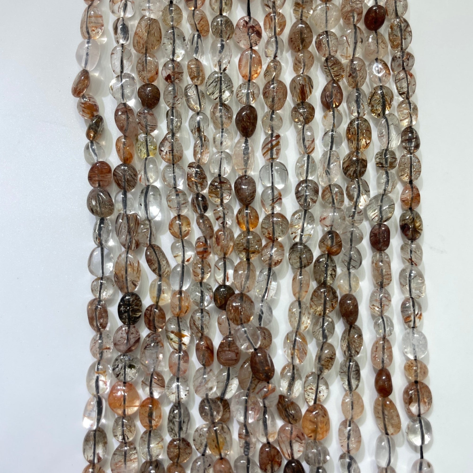 Rutilated Quartz Nugget Bead Strand - RockZ Sourcing Hub