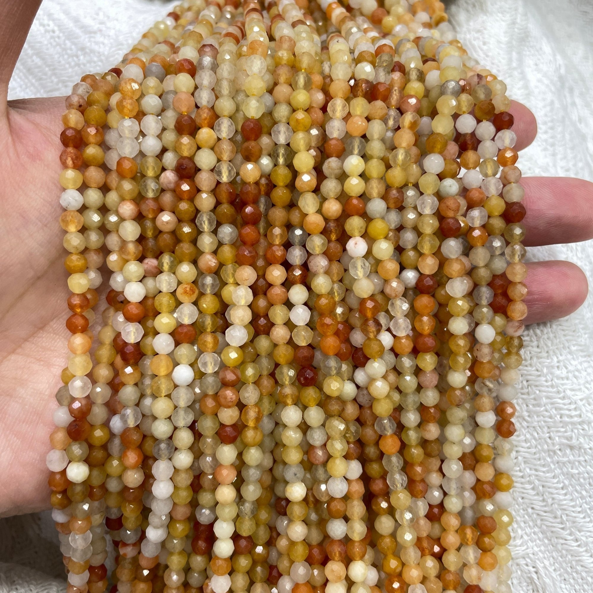 Sagenite Agate Faceted Bead Strand - RockZ Sourcing Hub