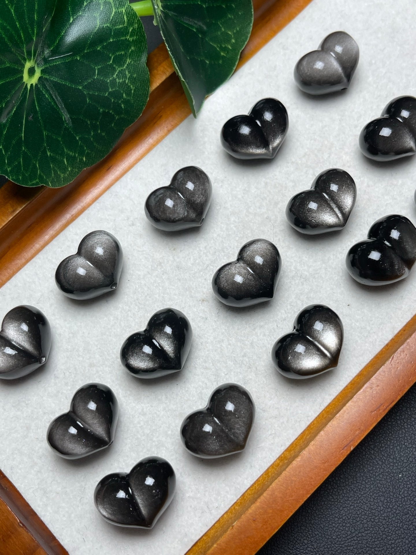 Silver Obsidian Peachy Heart Mini Carving - RockZ Sourcing Hub