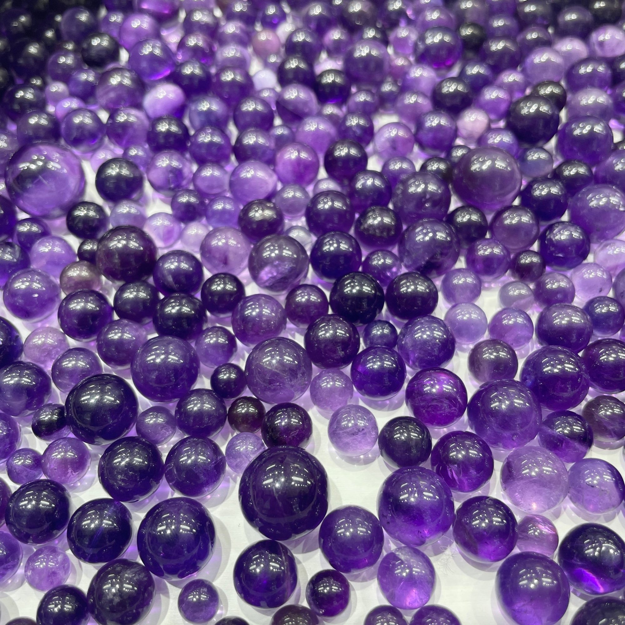 Single Amethyst Polished Round Bead – Grade AAA(Drilled / Undrilled) - RockZ Sourcing Hub