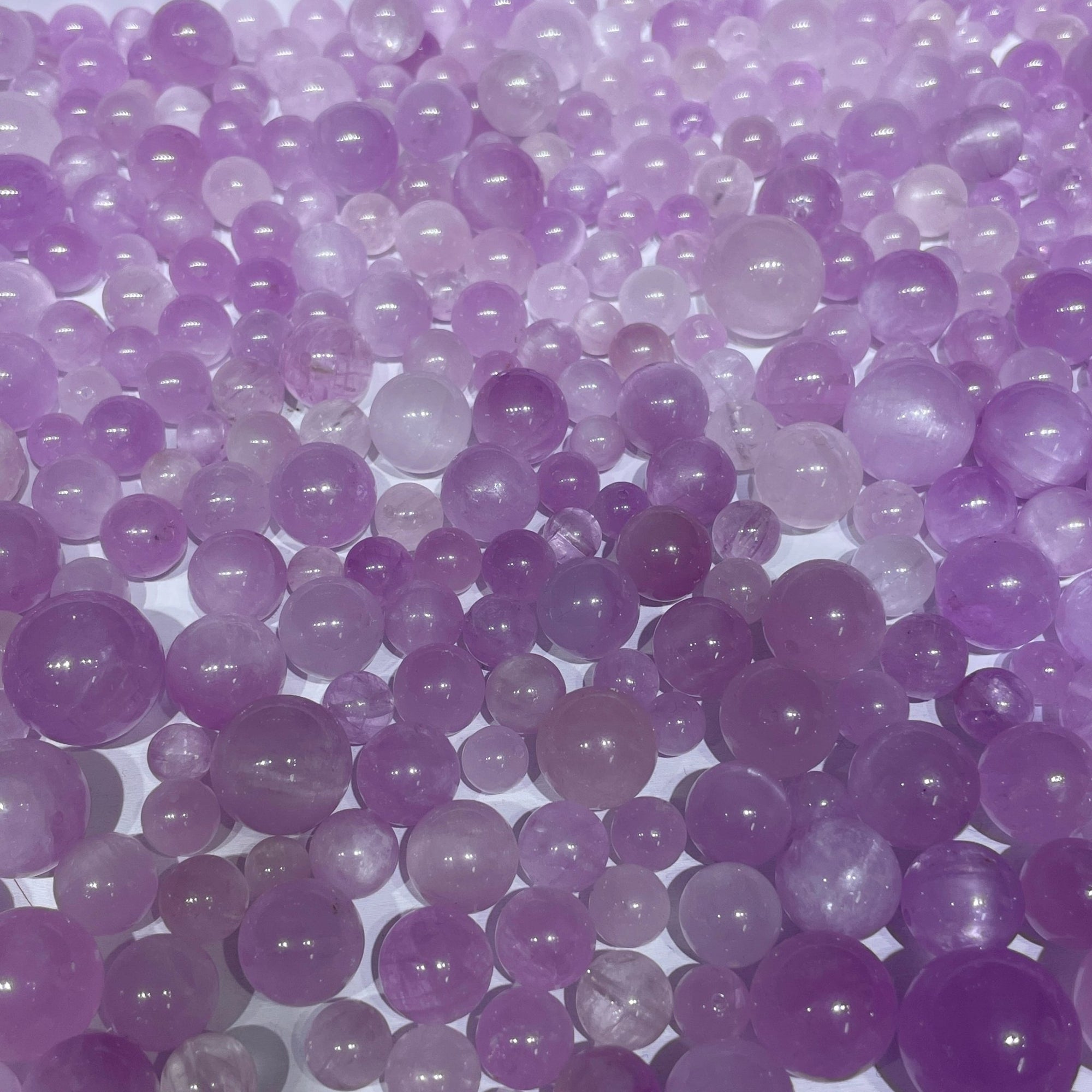 Single Kunzite Round Bead –AAA Grade (Drilled / Undrilled) - RockZ Sourcing Hub