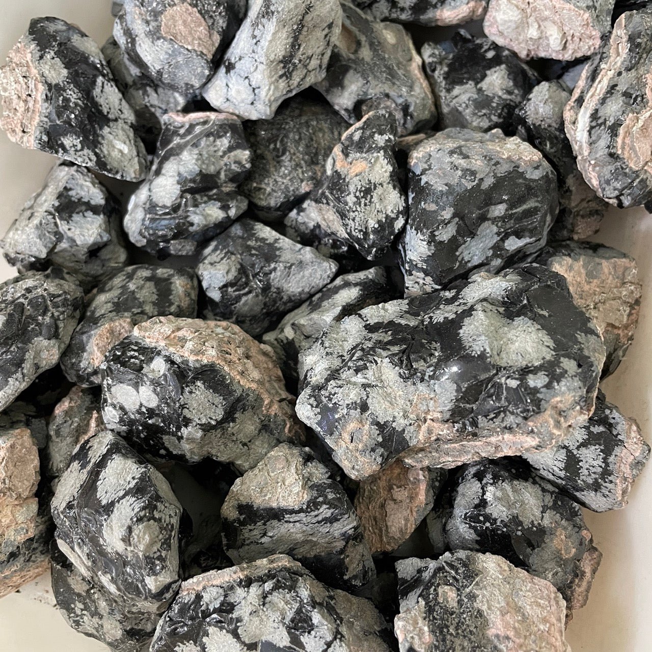 Snowflake Obsidian Raw - RockZ Sourcing Hub
