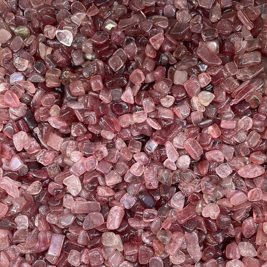 Strawberry Quartz Chips/Nuggets - RockZ Sourcing Hub
