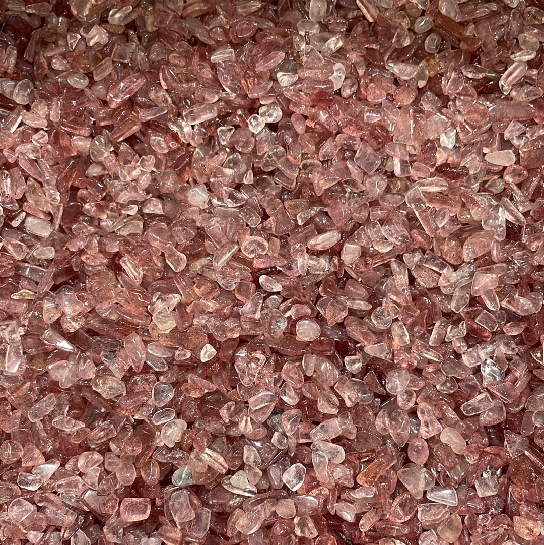 Strawberry Quartz Chips/Nuggets - RockZ Sourcing Hub