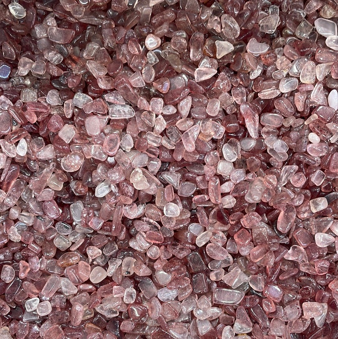Strawberry Quartz Chips/Nuggets - RockZ Sourcing Hub