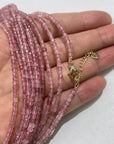 Strawberry Quartz Micro Faceted Cube Collar Necklace - RockZ Sourcing Hub