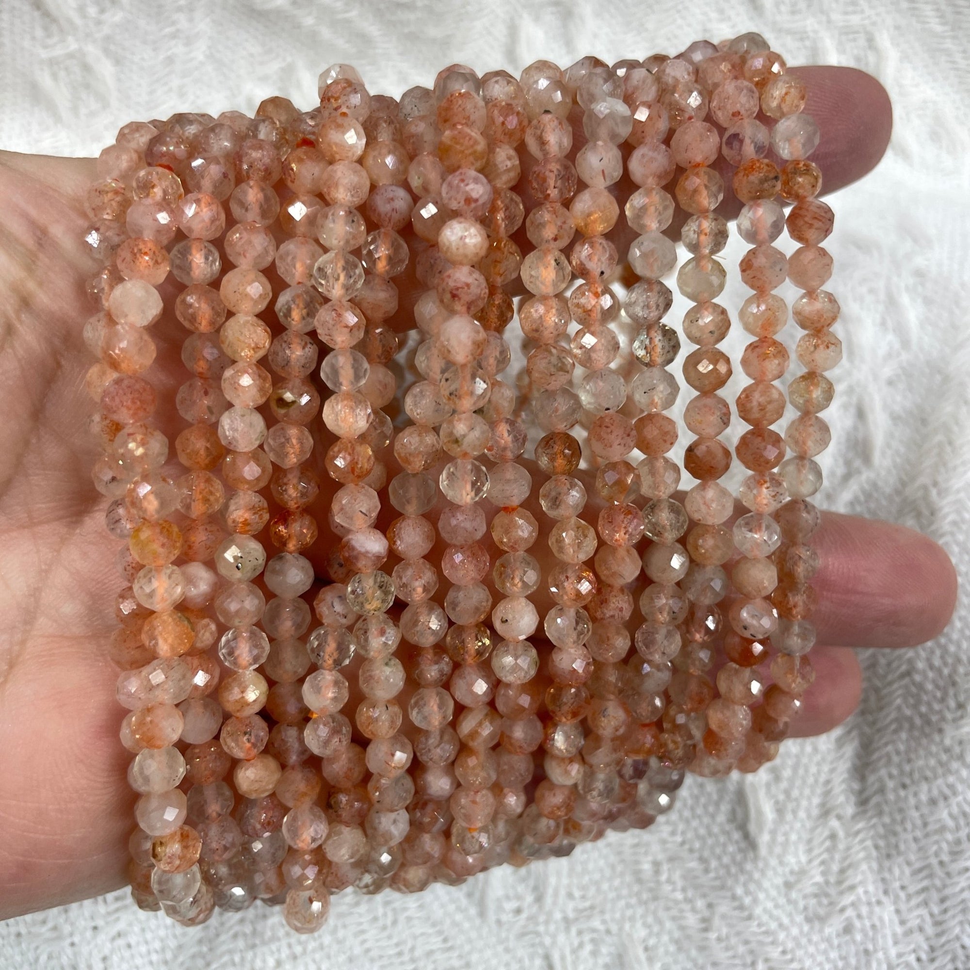 Suntone Faceted Bead Stretch Bracelet - RockZ Sourcing Hub