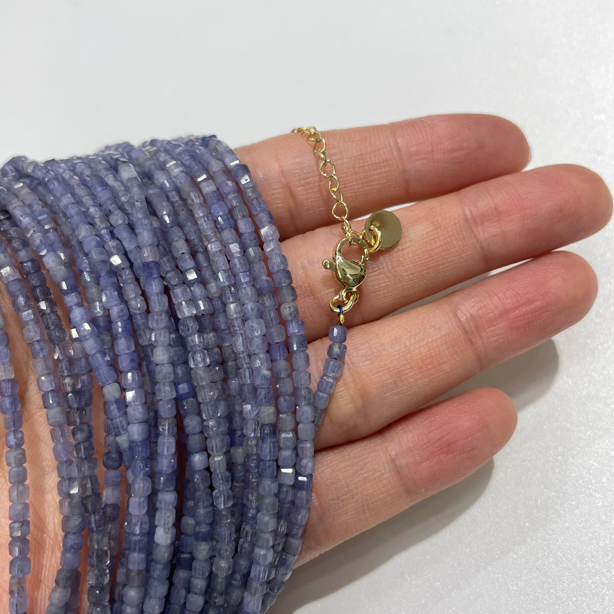 Tanzanite Micro Faceted Cube Collar Necklace - RockZ Sourcing Hub