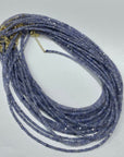 Tanzanite Micro Faceted Cube Collar Necklace - RockZ Sourcing Hub