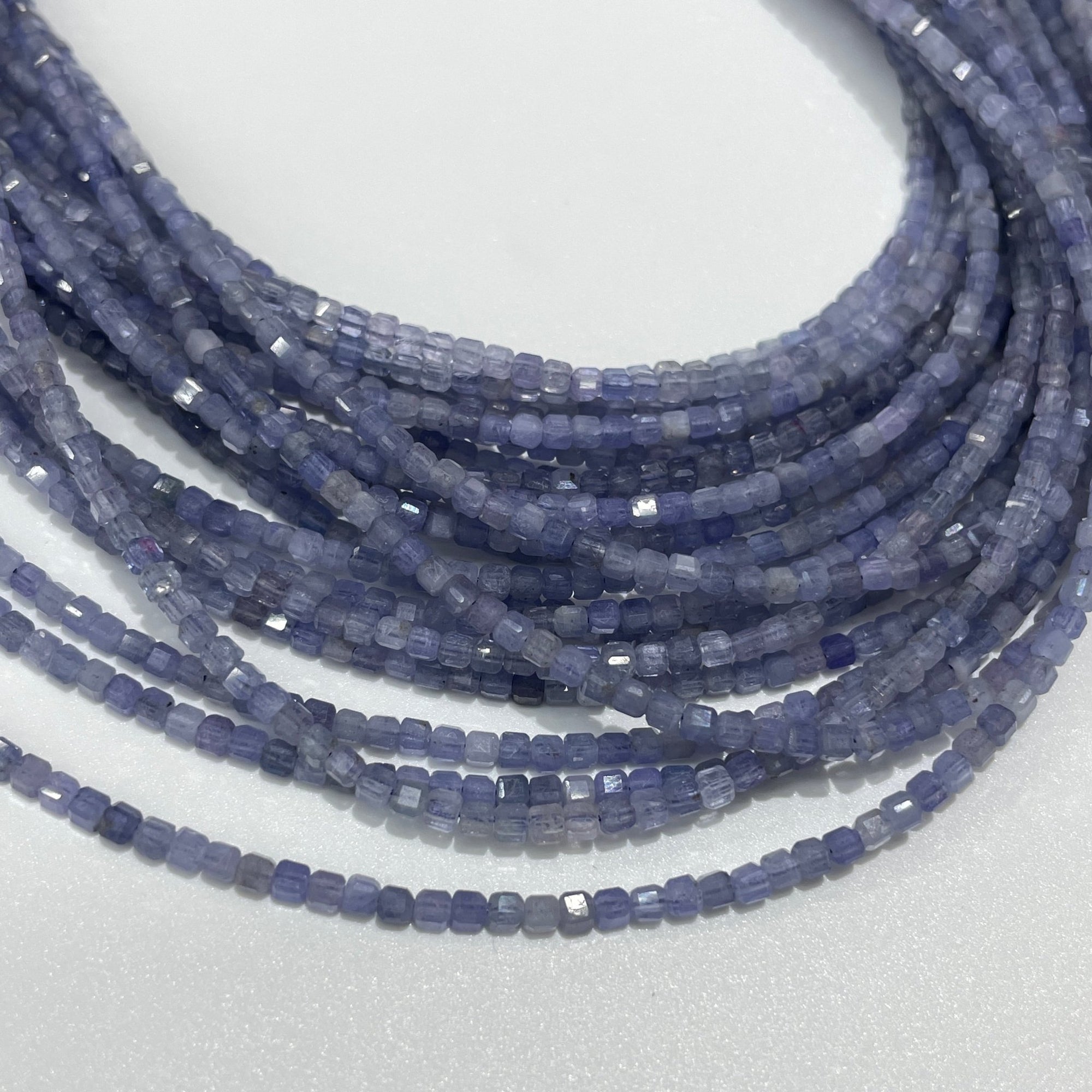 Tanzanite Micro Faceted Cube Collar Necklace - RockZ Sourcing Hub