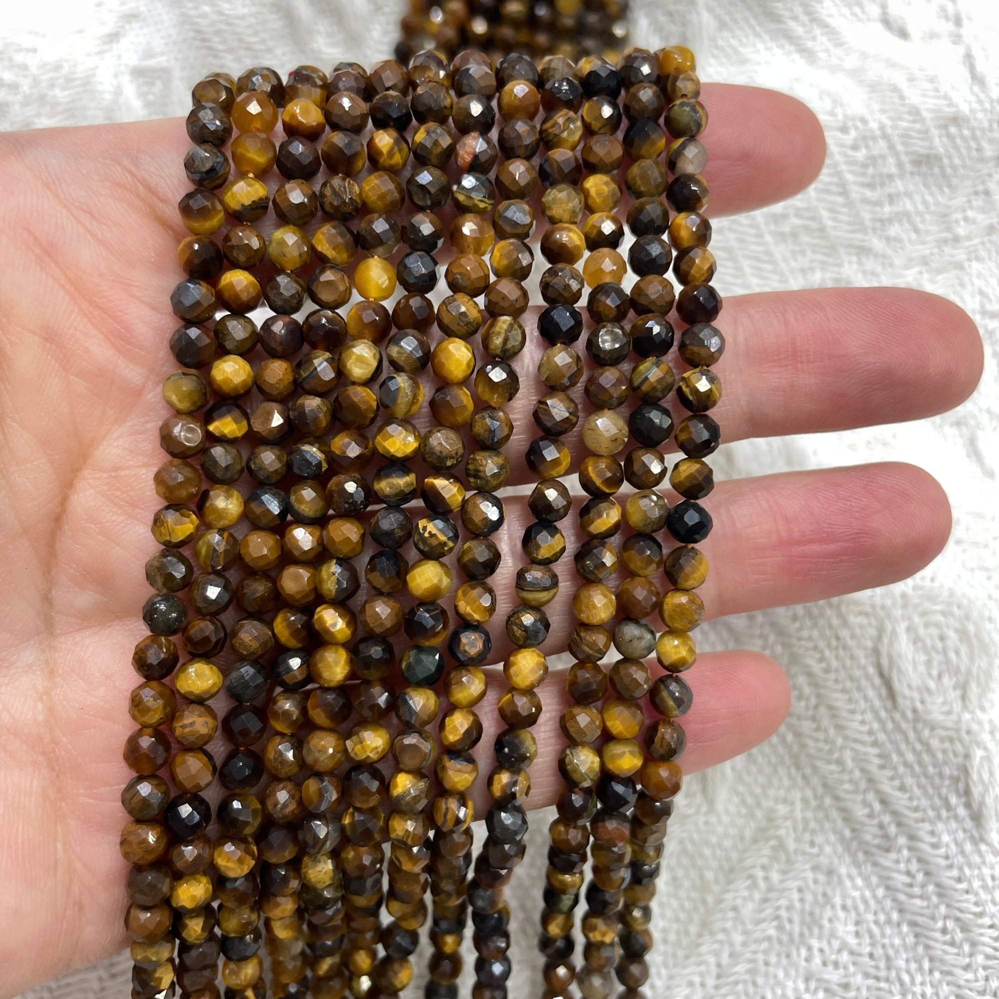 Tiger’s Eye Stone Faceted Bead Strand - RockZ Sourcing Hub