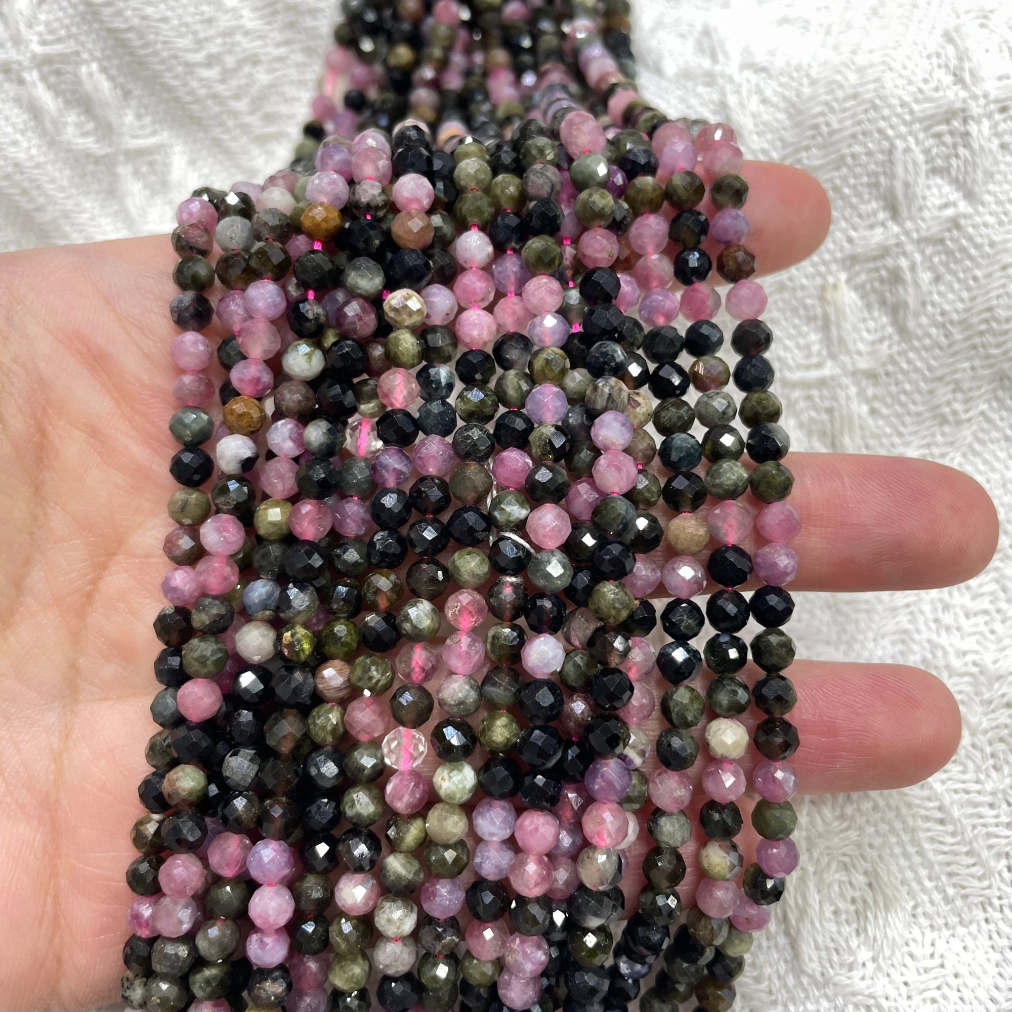 Tourmaline Faceted Bead Strand - RockZ Sourcing Hub