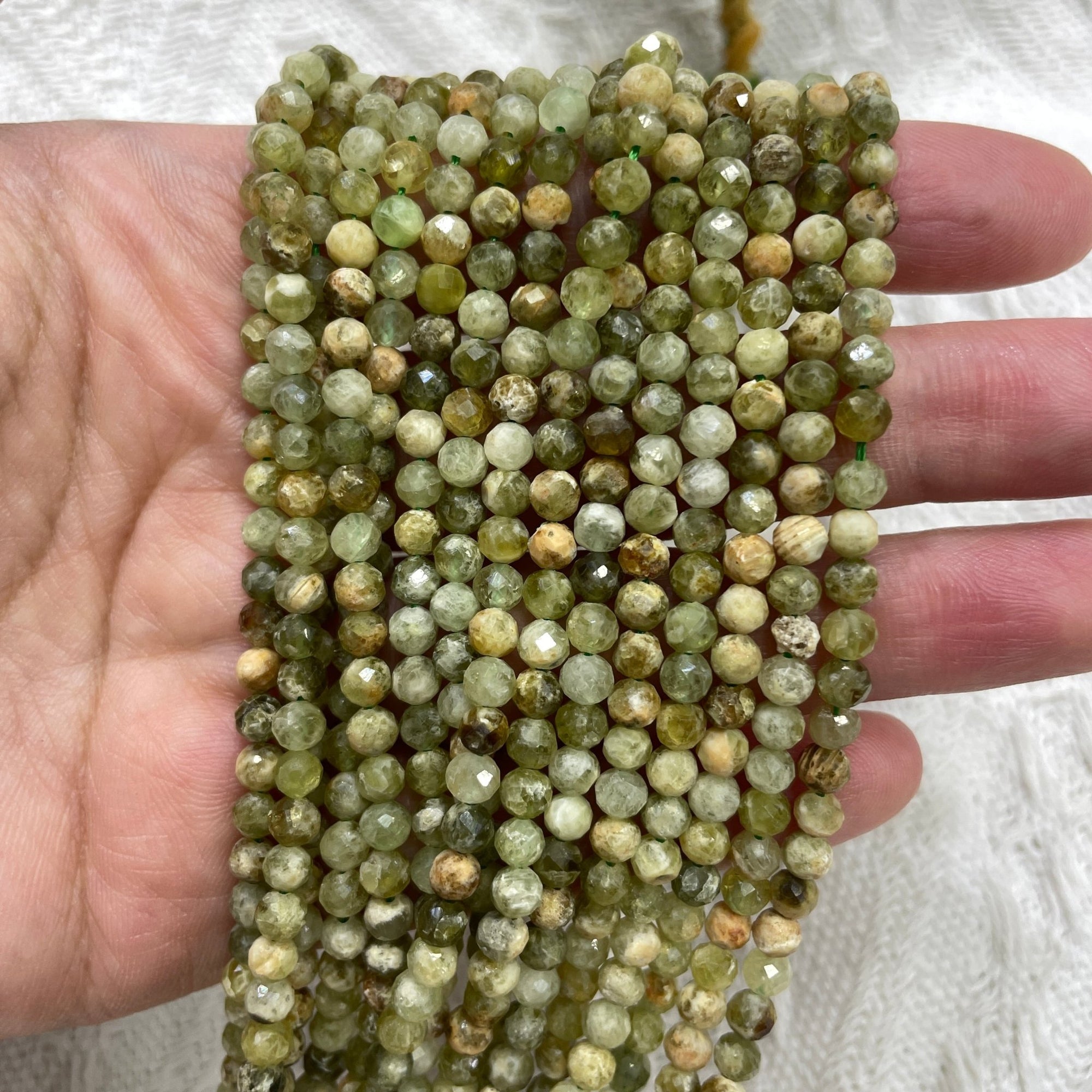 Tsavorite Garnet Faceted Bead Strand - RockZ Sourcing Hub