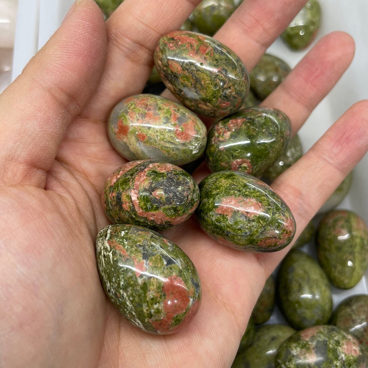 Unakite Jasper Egg - RockZ Sourcing Hub