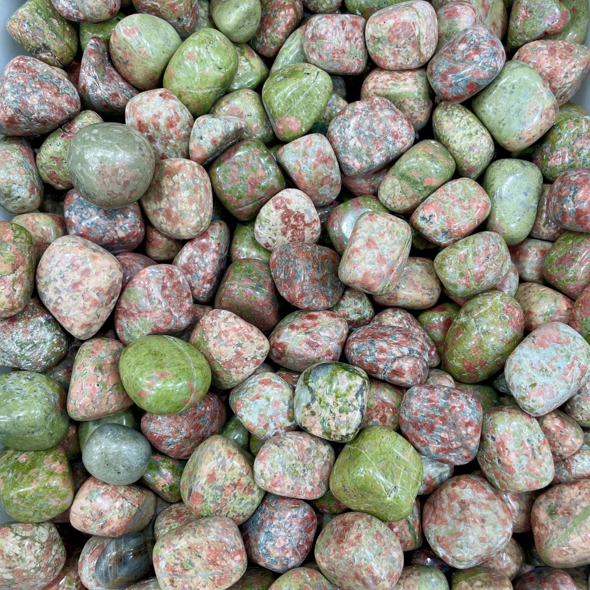Unakite Jasper Tumblestone - RockZ Sourcing Hub