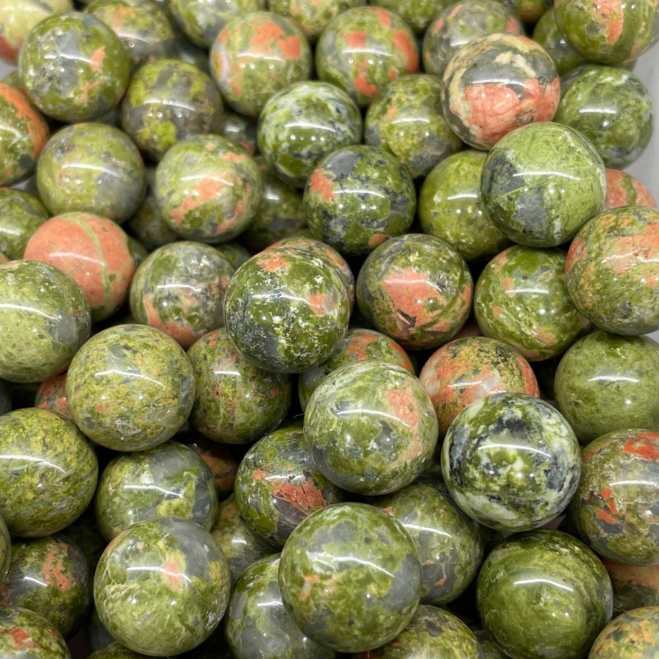 Unakite Mini Sphere - RockZ Sourcing Hub