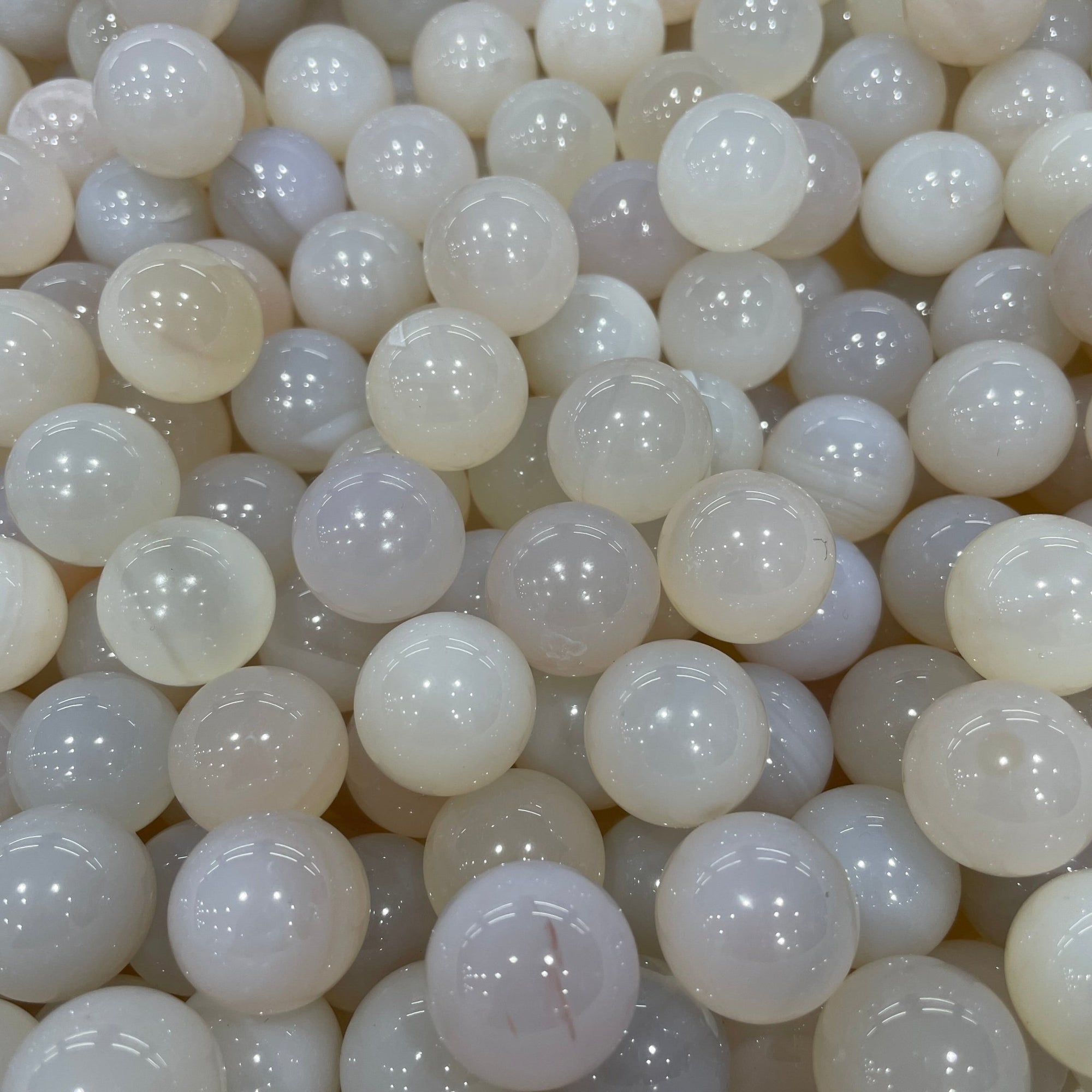 White Agate Mini Sphere - RockZ Sourcing Hub