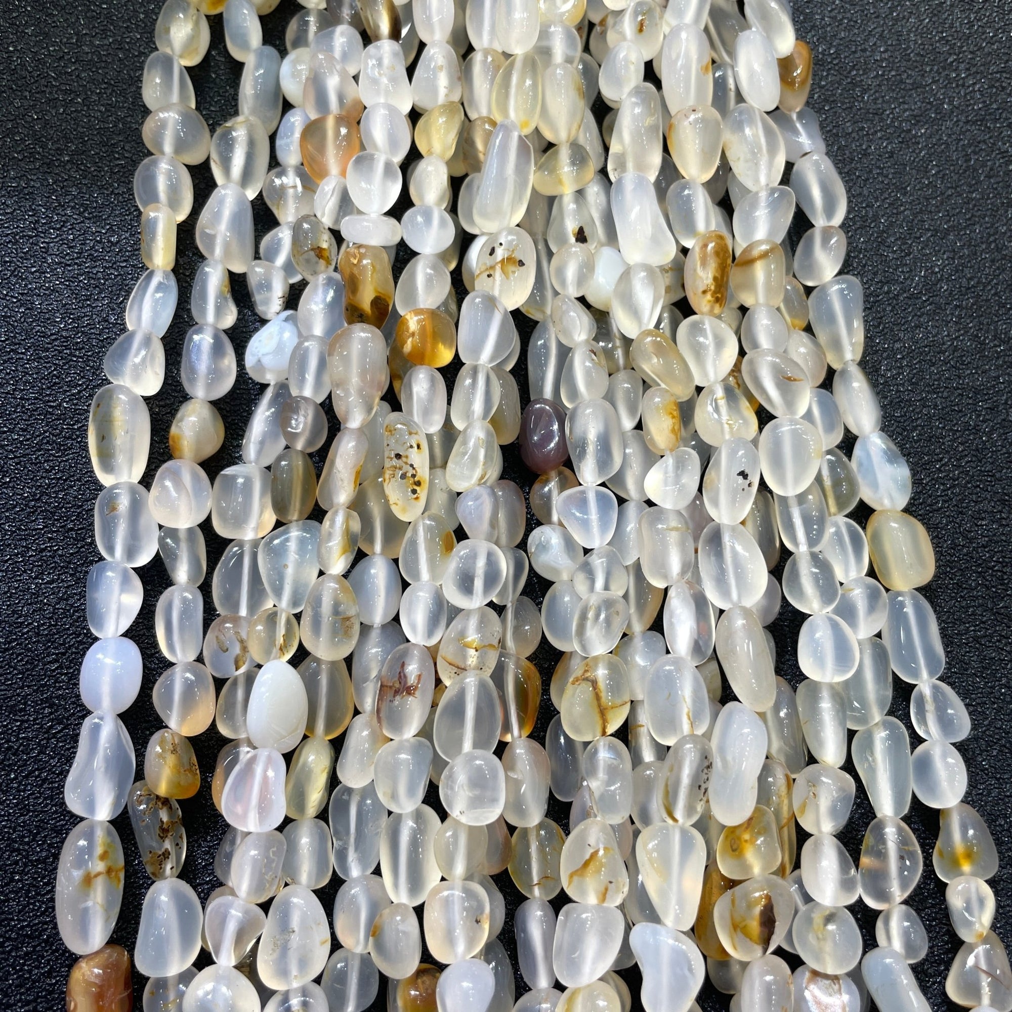 White Agate Nugget Bead Strand - RockZ Sourcing Hub