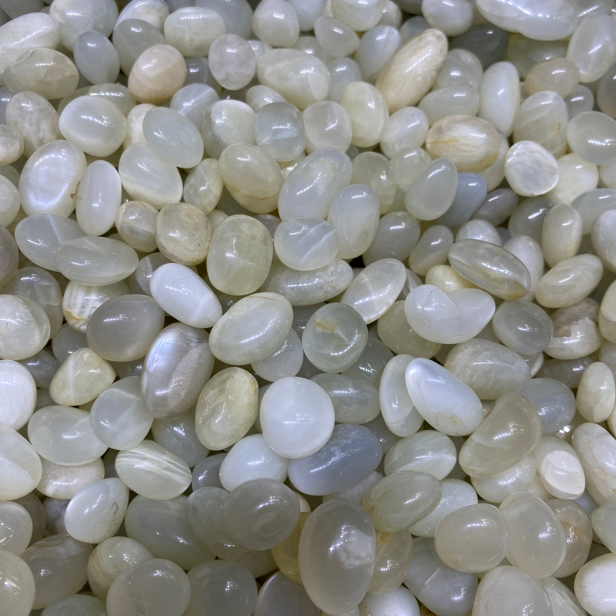 White Moonstone Tumbled Stone