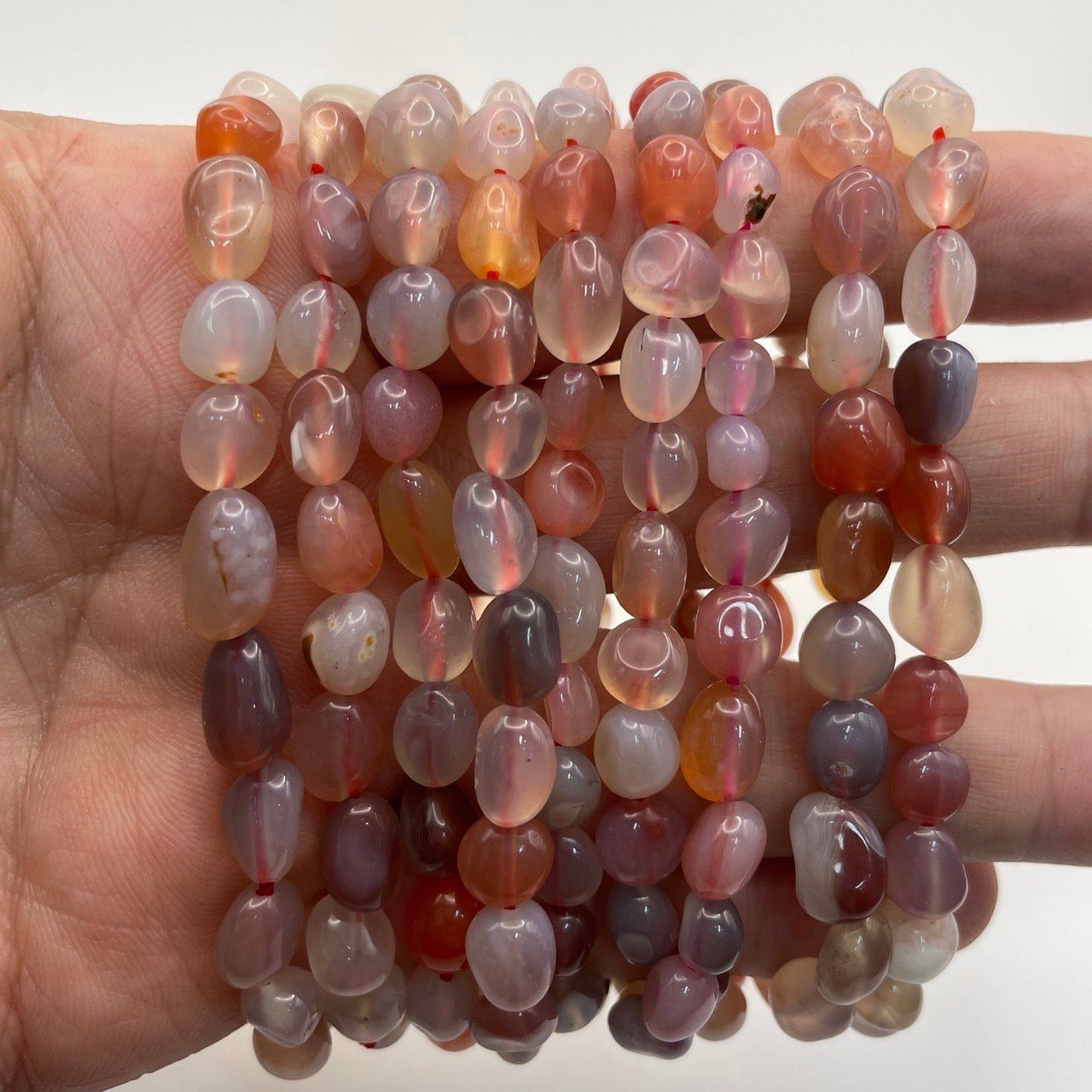Yanyuan Agate Drilled Nugget Stretch Bracelet - RockZ Sourcing Hub
