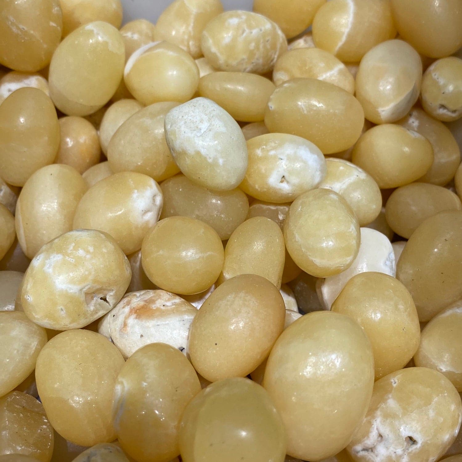 Yellow Calcite Tumblestone - RockZ Sourcing Hub