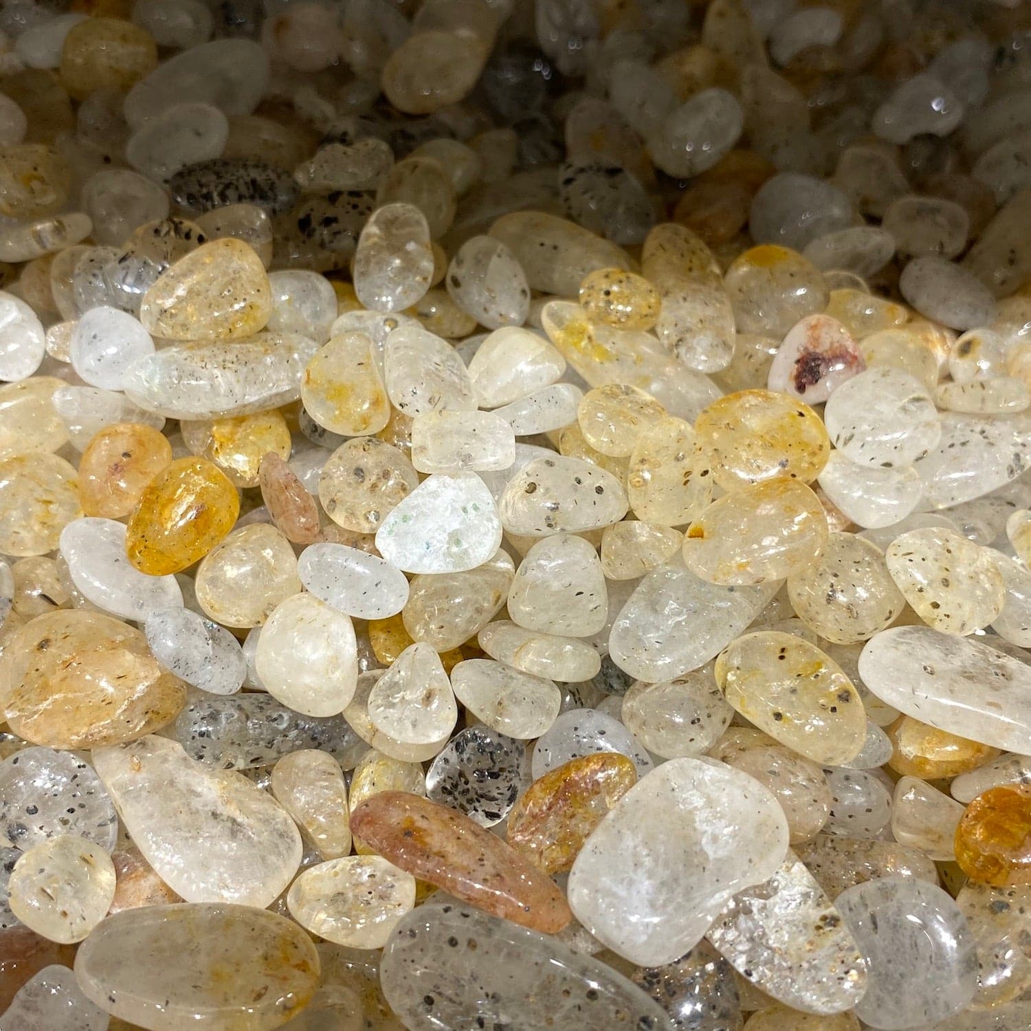 Yellow Mica Quartz Chips/Nuggets - RockZ Sourcing Hub